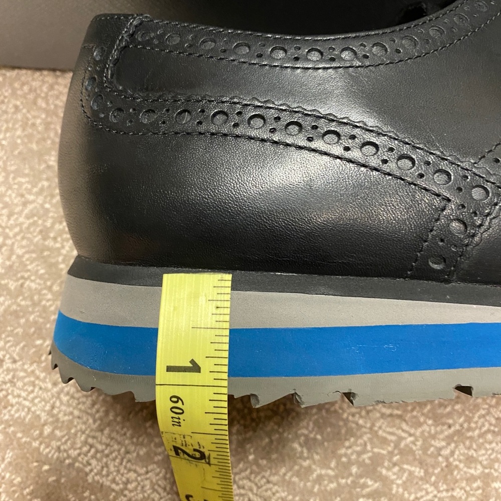 Men’s Prada Black Wingtip Platform Size 9 EU - Picture 7 of 11